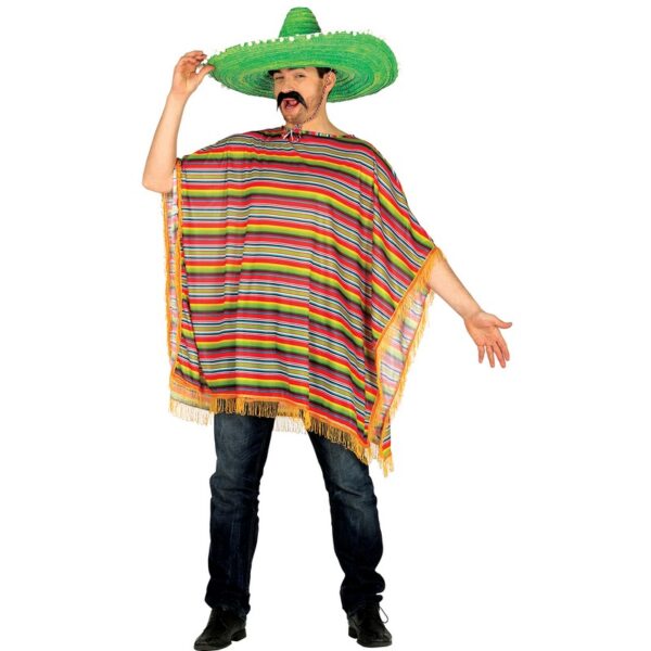 Mexicansk Poncho Multi