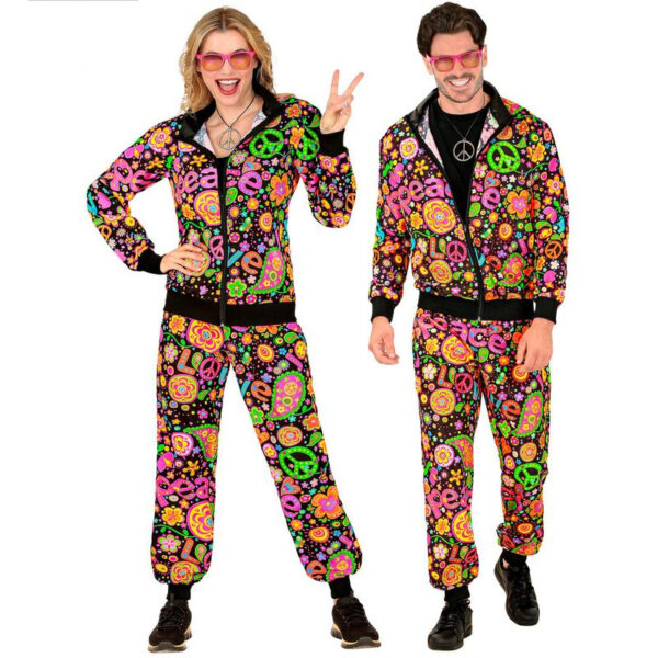 Neon Peace 80'er Træningsdragt Kostume