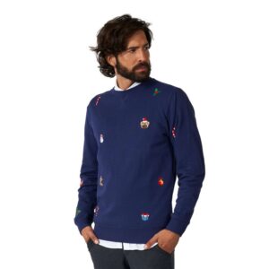 OpposuitsÂ® X-Mas Icons Julesweater Marineblå