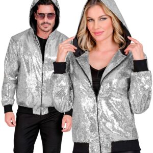 Paillet Bomberjakke Sølv