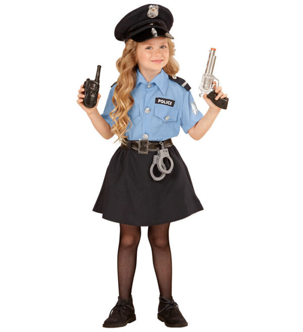 Politipige Børnekostume
