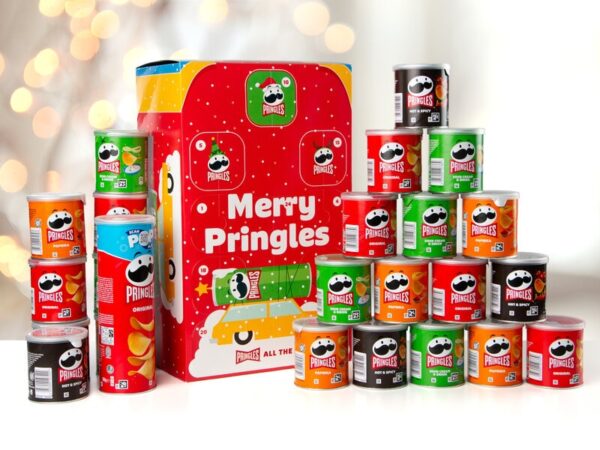 Pringles Julekalender med 4 Smagsvarianter