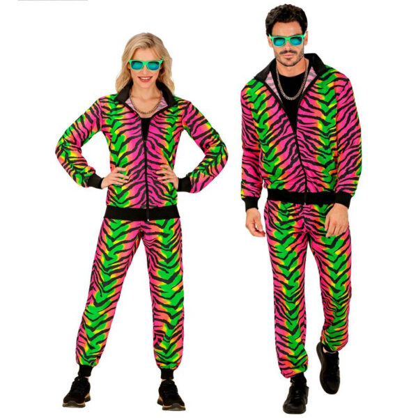 Rave Tiger 80'er Træningsdragt Kostume