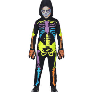 Regnbue Skelet Børnekostume