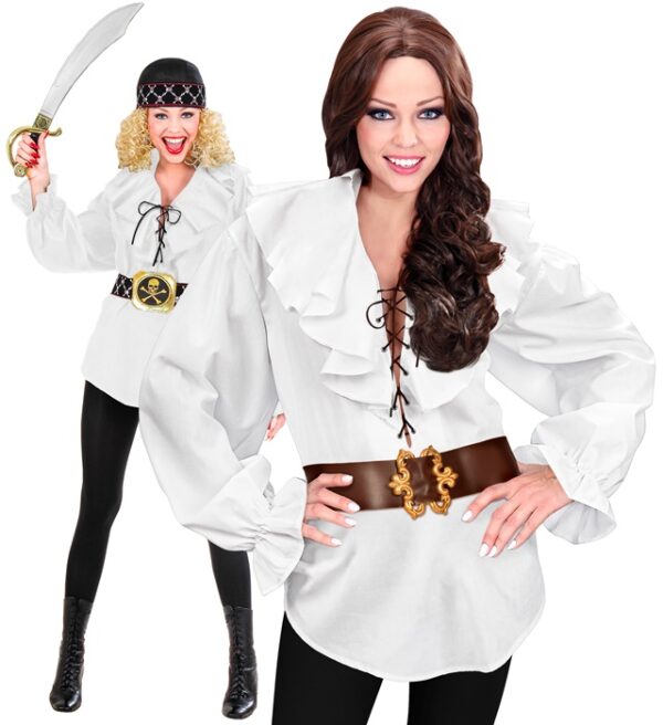 Renæssance Bluse Hvid