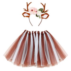 Rensdyr Tutu Børnekostumesæt Brun