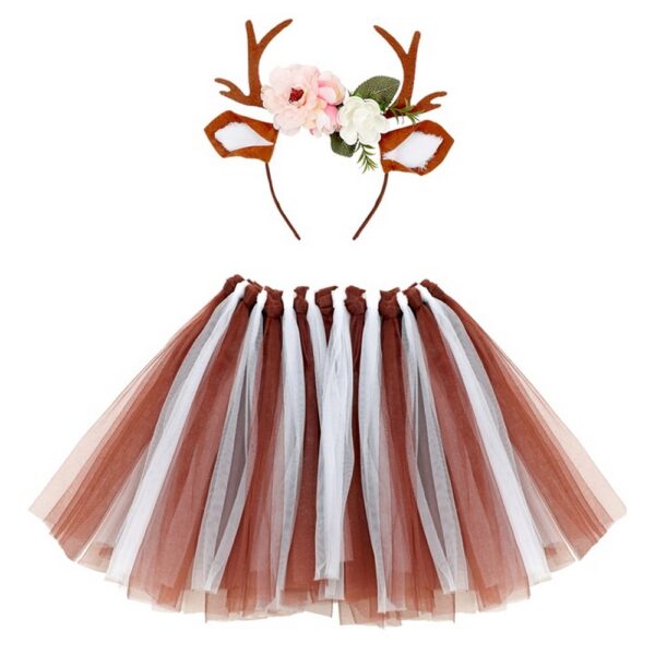 Rensdyr Tutu Børnekostumesæt Brun