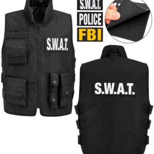 SWAT Taktisk Børnevest Sort