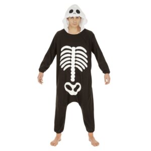 Skelet Kigurumi Onesie Kostume