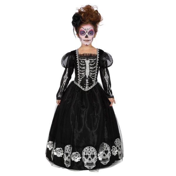 Skelet Prinsesse Børnekostume