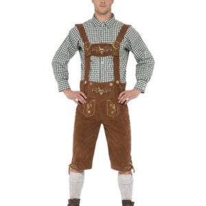 Tyrolerkostume Klassisk Grøn