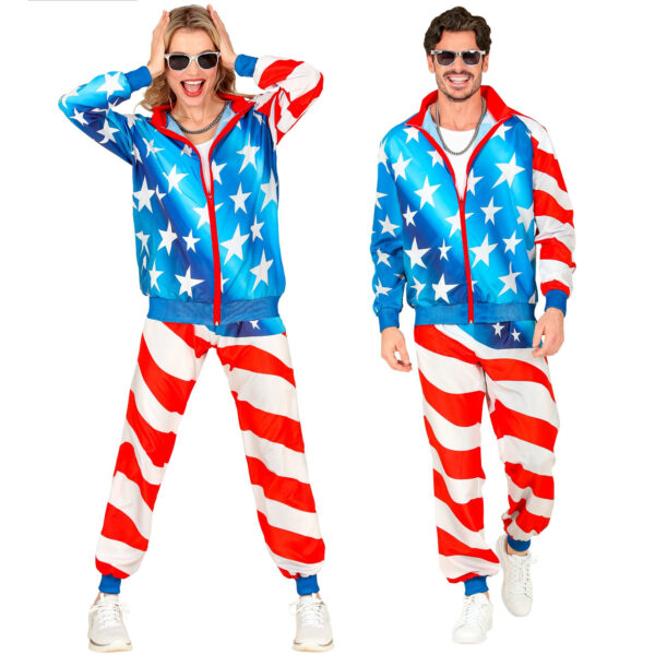 USA 80'er Træningsdragt Kostume