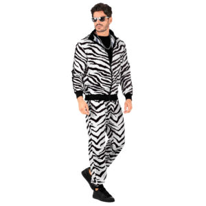 Zebra 80'er Træningsdragt Kostume