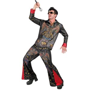 Rock'n'Roll Konge Kostume Sort