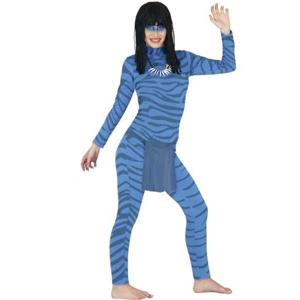 Alien Kattekvinde Kostume Blå