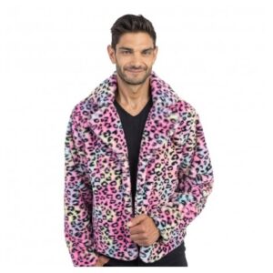Leopard Jakke Herre Multifarvet