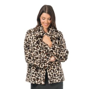 Leopard Pelsjakke Dame