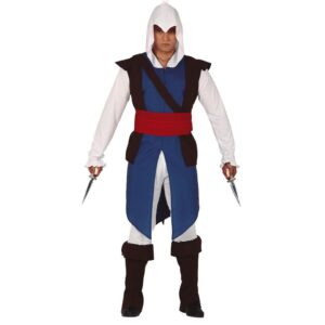 Middelalder Lejesoldat Kostume Blå