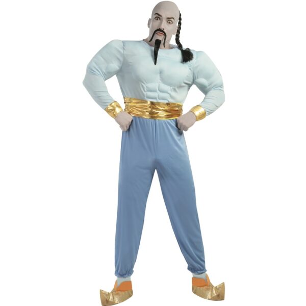Muskuløs Genie Kostume Blå