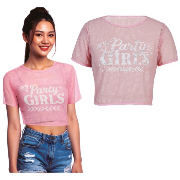 Party Girls Nettrøje Lyserød
