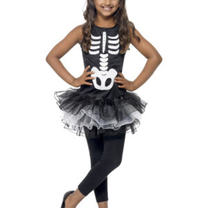 Skelet Ballerina Børnekostume
